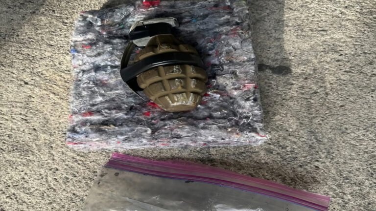 Fleeing Driver Lobs Live Grenade During Police Chase