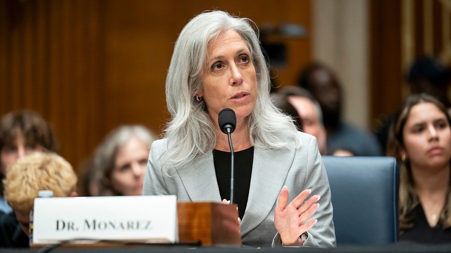 Trump's CDC pick treads carefully in Senate debut
