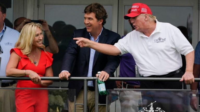 Greene defends Carlson after Trump 'kooky' crack
