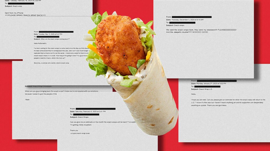 People are obsessed with the McDonald’s Snack Wrap. These files prove it