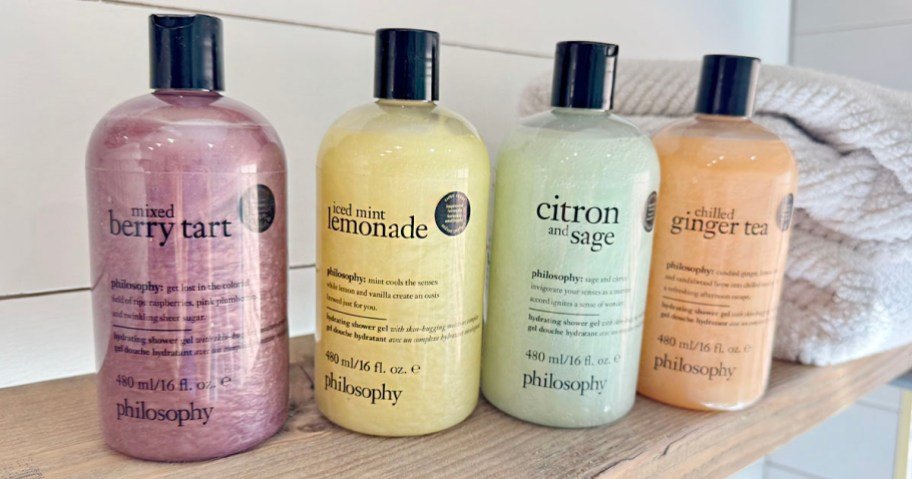 Philosophy Summer Shower Gel 4-Piece Sets from $64 Shipped ($16 Per Bottle!)
