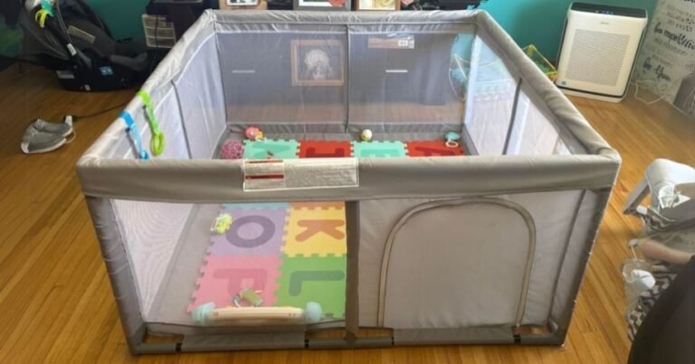 Baby Playpen Only $34 Shipped on Amazon | Has A Zippered Doorway!
