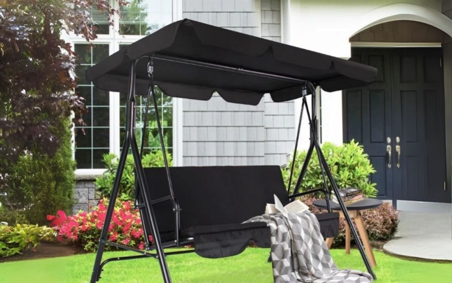 Porch Swing with Canopy Only $87.99 Shipped on Wayfair.com (Reg. $190)