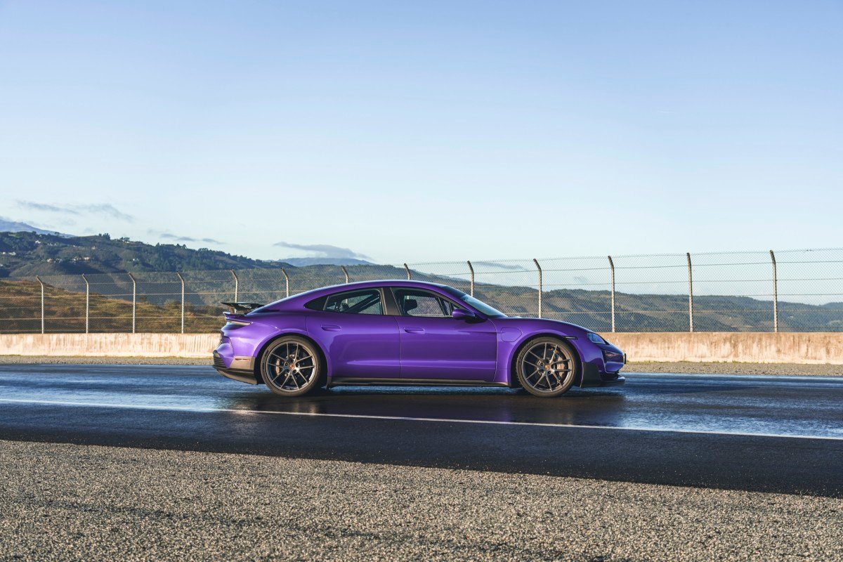 Damp Road Atlanta Track Can't Stop Porsche From Setting New EV Record