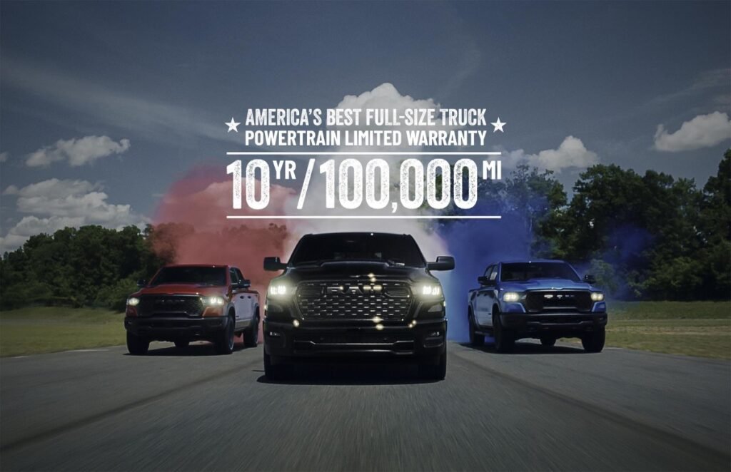 Ram Launches 10-Year/100,000-Mile Powertrain Warranty on Trucks and Vans in U.S.
