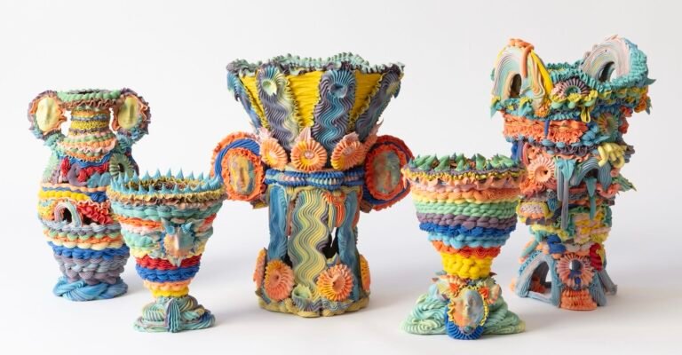 Piped Like Cake Icing, Ebony Russell’s Luscious Vessels Evoke Emotional Celebrations