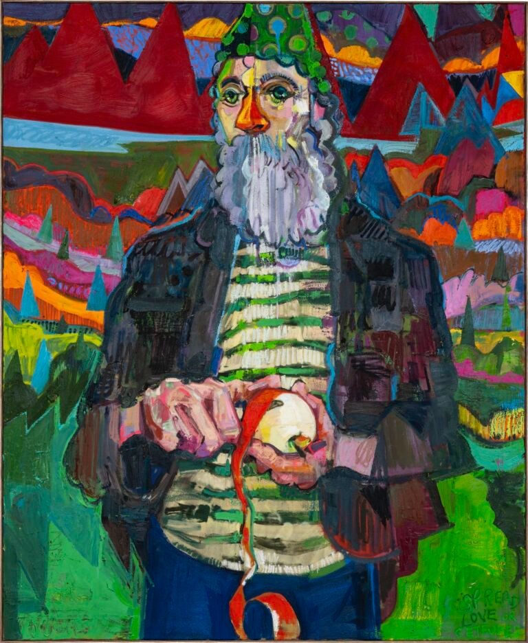 Literary Citations Abound in Andrew Salgado’s Vibrantly Layered Portraits