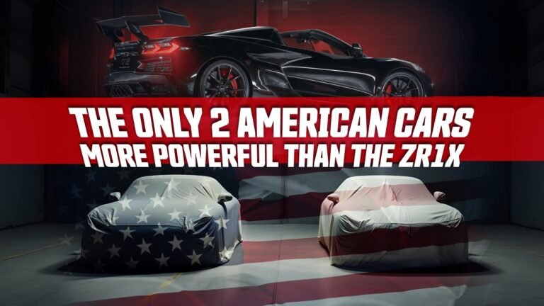 There Are Only 2 American Cars More Powerful Than The Chevrolet Corvette ZR1X