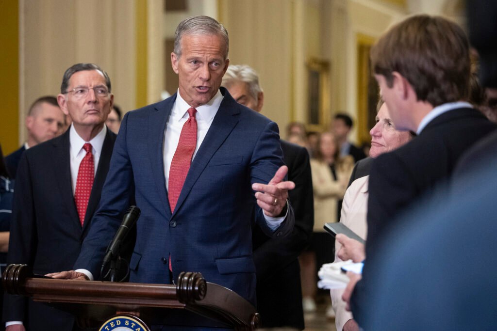 Senate Republicans put megabill on track for likely Monday passage
