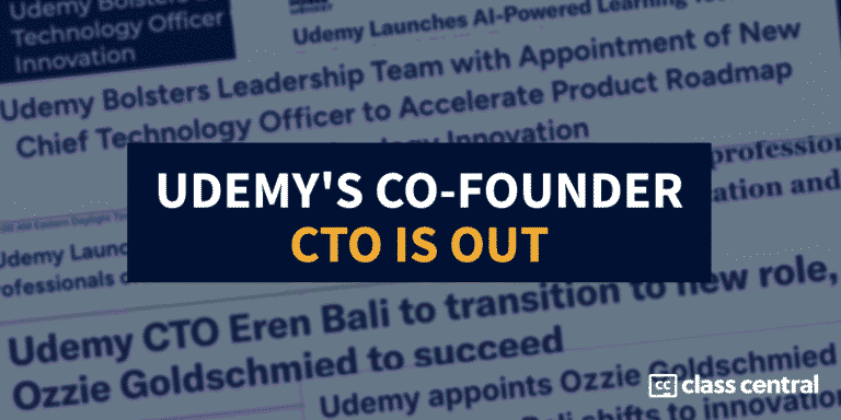 Four Months After Unveiling Ambitious AI Roadmap, Udemy’s Co-founder CTO is Out