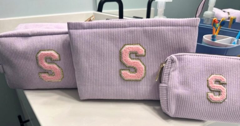 Cosmetic Bag 3-Piece Set Just $8 on Amazon – Great for Travel!