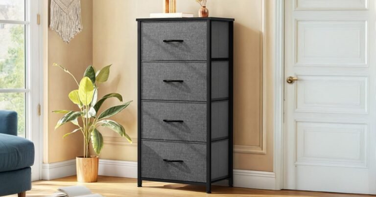Fabric Storage Dresser Under $27 on Amazon (SO Easy to Assemble!)