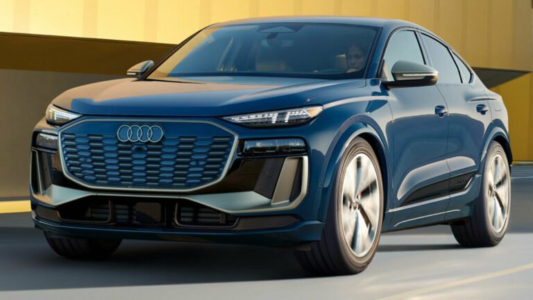 Audi’s Electrifying Crossover Coupe Arrives With A 509 HP Range-Topper