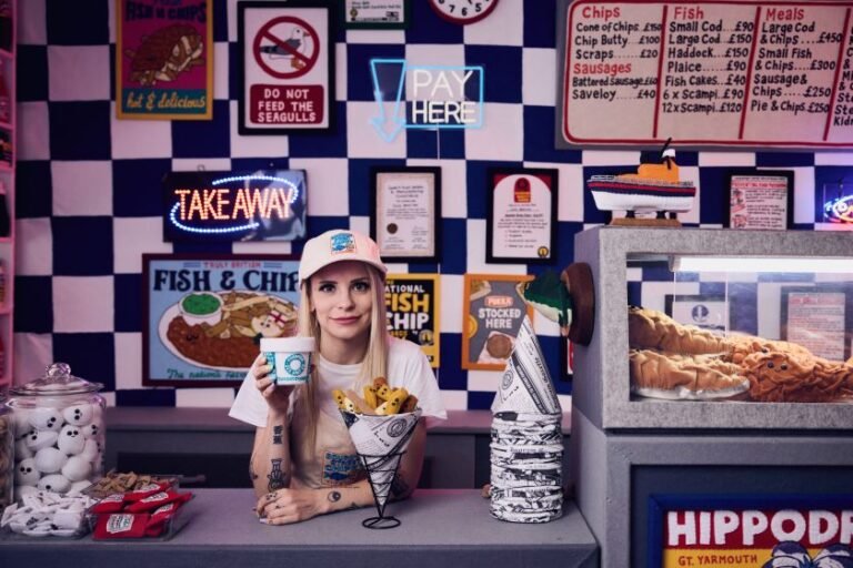 Fish, chips & 65,000 felt pieces: Lucy Sparrow's back on Bourdon Street