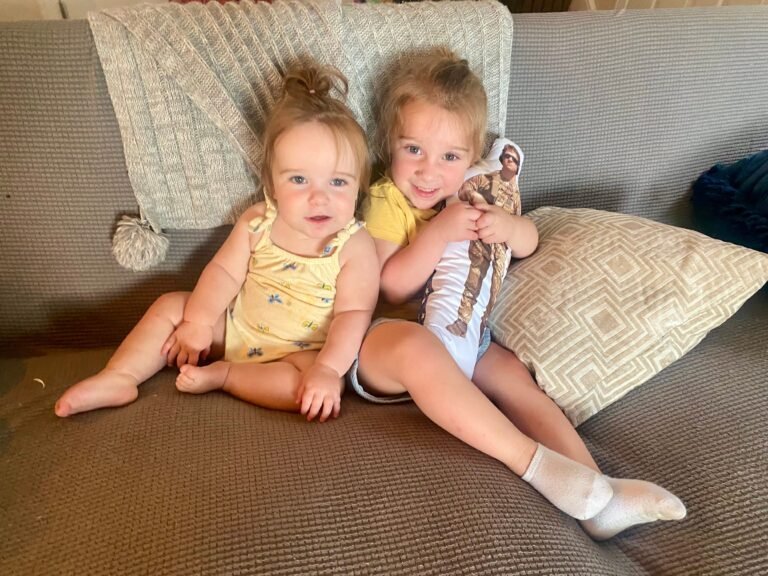 I bought my nearly 3-year-old a daddy doll to help her cope when her father is deployed. I sometimes sneak a hug from it, too, when I'm feeling low.