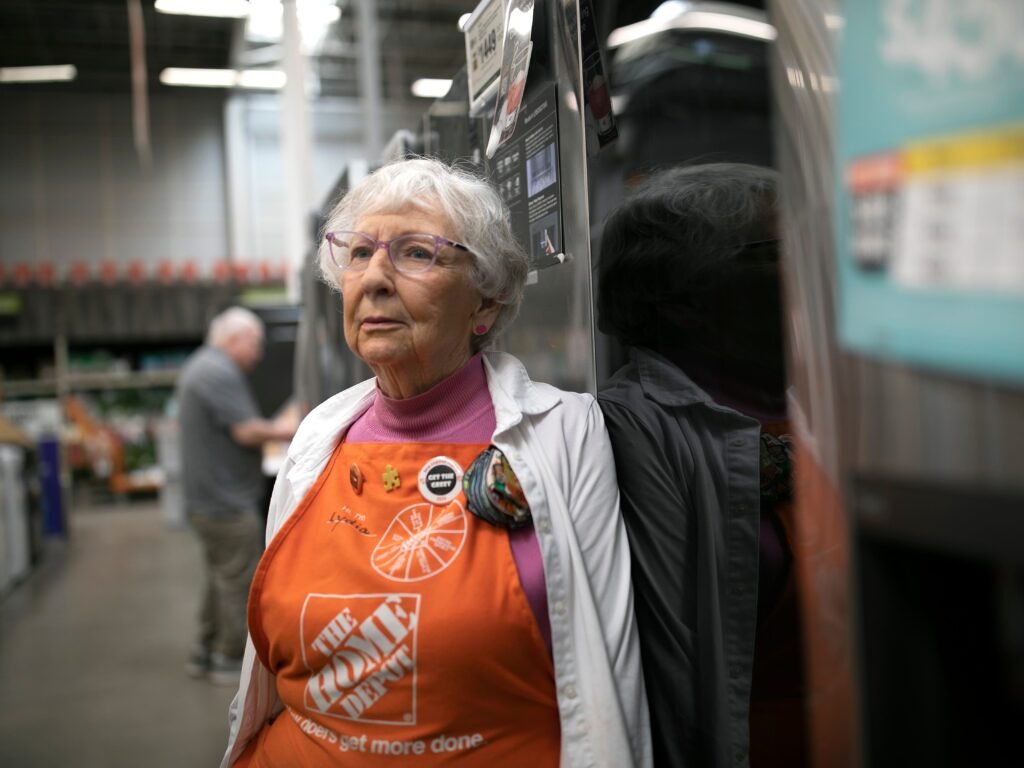 Working is not a choice for some older Americans. Despite heart failure, an 81-year-old navigates a job at Home Depot.