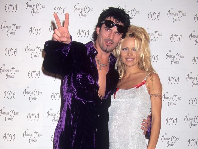 A timeline of Pamela Anderson's relationships, from marrying Tommy Lee to sparking dating rumors with Liam Neeson