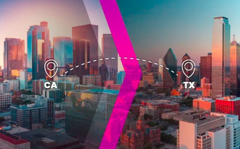Texas Leads Nation in Corraling Outbound Californians