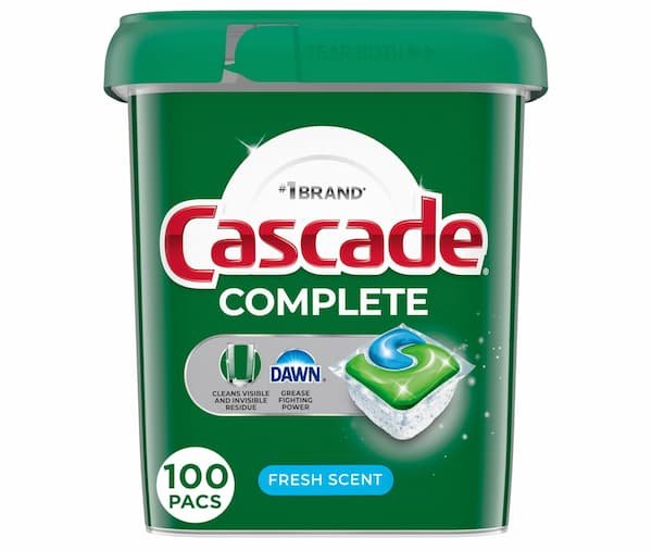 Cascade Complete Dishwasher Pods (100 count) only $15.97 shipped!