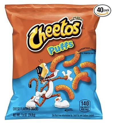Cheetos Puffs Cheese Flavored Snacks (Pack of 40) only $12.90 shipped!