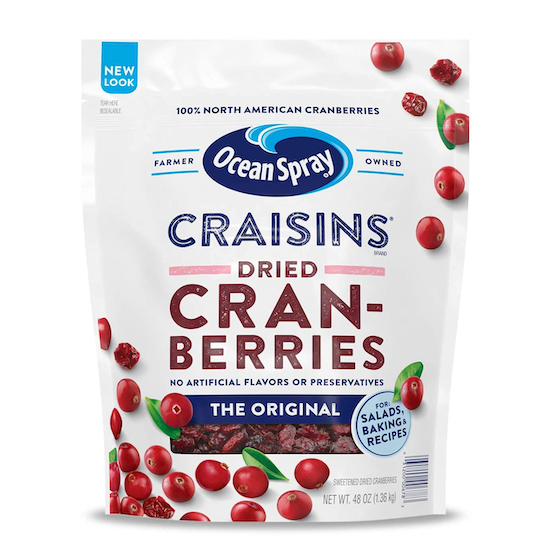 Ocean Spray Craisins Dried Cranberries 3 Pound Bag only $5.35 shipped!
