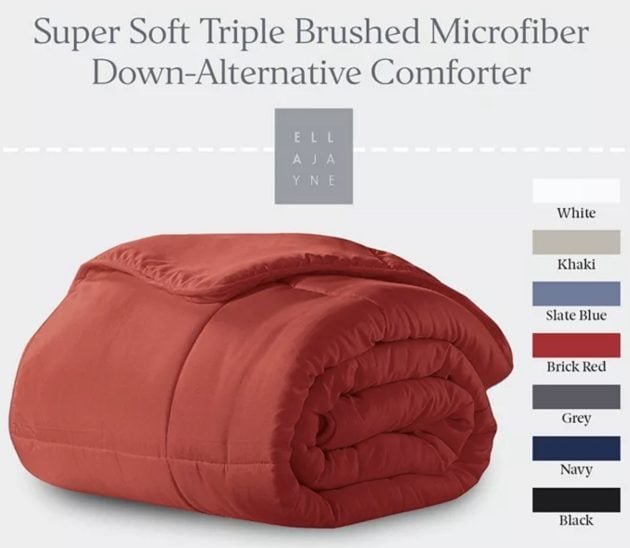 Microfiber Down-Alternative Comforters only $16.99, plus more!