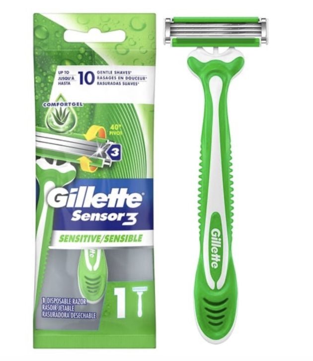 Free Gillette Sensor3 Men’s Sensitive Disposable Razor at CVS!