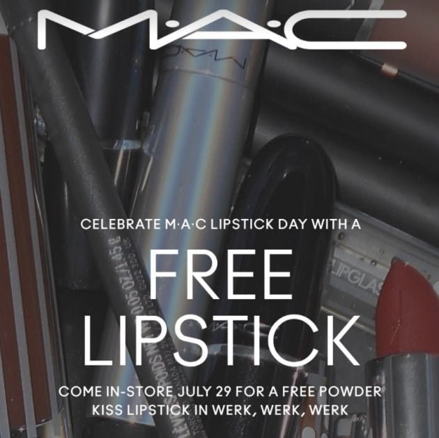Free MAC Lipstick at ULTA Stores on July 29th!