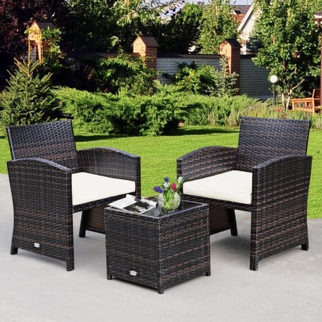 *HOT* Costway 3-Piece Patio Rattan Wicker Furniture only $69.99 shipped!