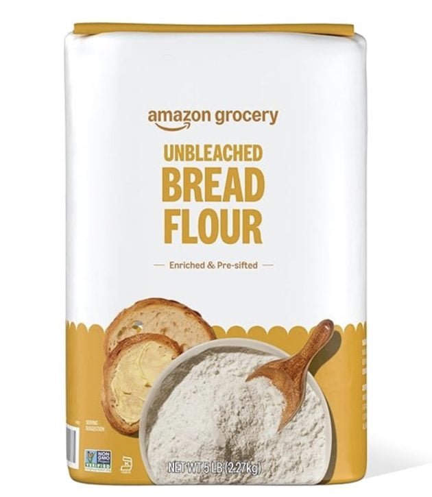 Amazon Grocery Unbleached Bread Flour, 5 lbs only $2.83 shipped!
