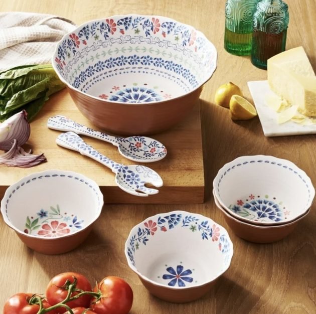 The Pioneer Woman 7-Piece Bamboo Melamine Salad Bowl Set only $12.94, plus more!