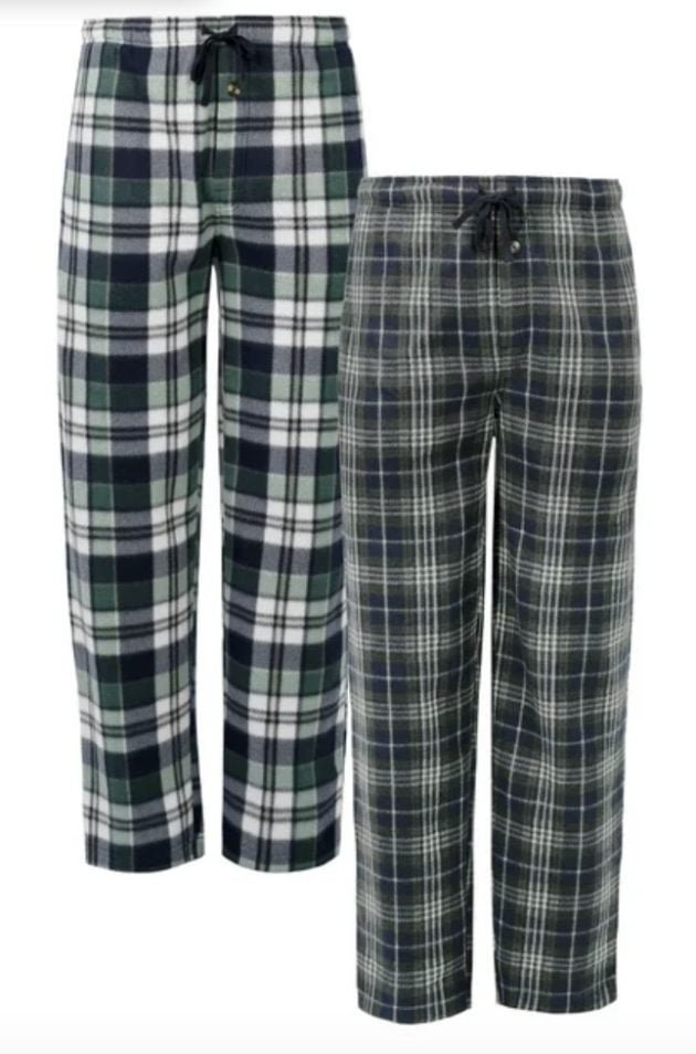 Fruit of the Loom Men’s Plaid Fleece Pajama Pant 2-Pack Bundle only $6.47!