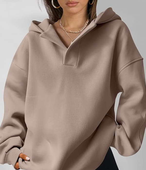 *HOT* Women’s Oversized V Neck Hoodie only $12.94!