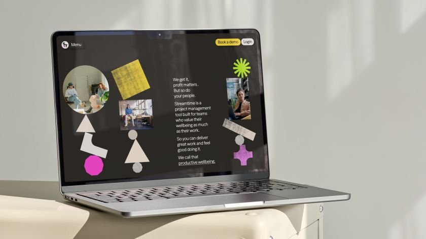 'The future of work is wobbly': NB Studio's off-kilter rebrand for Streamtime