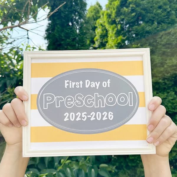 Free Printable First Day of School Signs