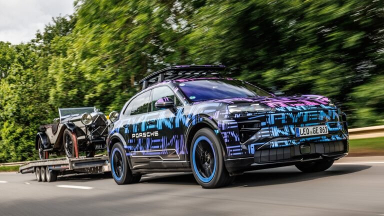 Porsche Cayenne Electric Will Be Able To Tow More Than 7,700 Pounds, And Prototypes Are Winning Hill Climbs