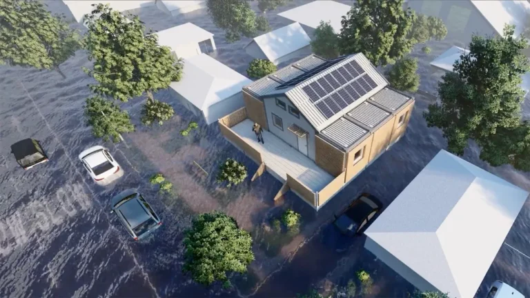 These Lego-like homes are designed to float in floods