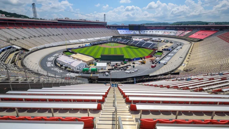 How the MLB turned a giant Nascar stadium into a baseball field