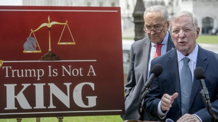 ‘Wanna-be king’: Democrats fume at Trump move to oust BLS head