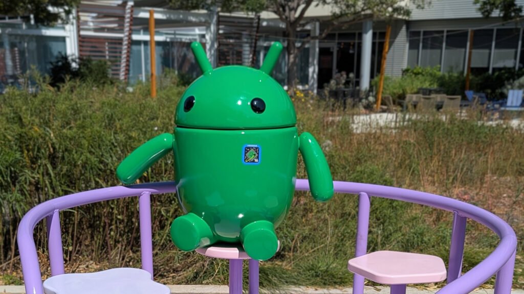 Google Unveils Playful Android 16 Statue Inspired by Material 3 Expressive