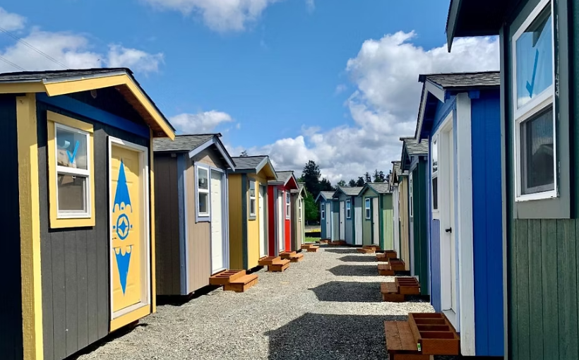 New 60-Unit Tiny Home Village Opens in Tacoma