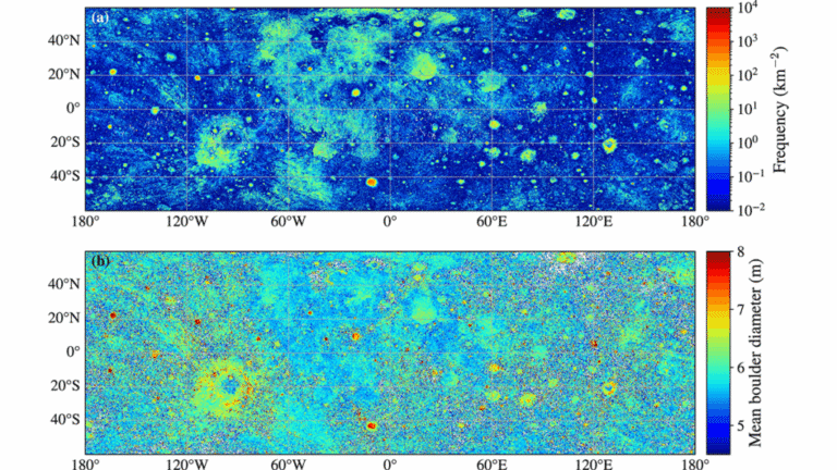 Nearly 94 Million Boulders Mapped on the Moon Using Deep Learning