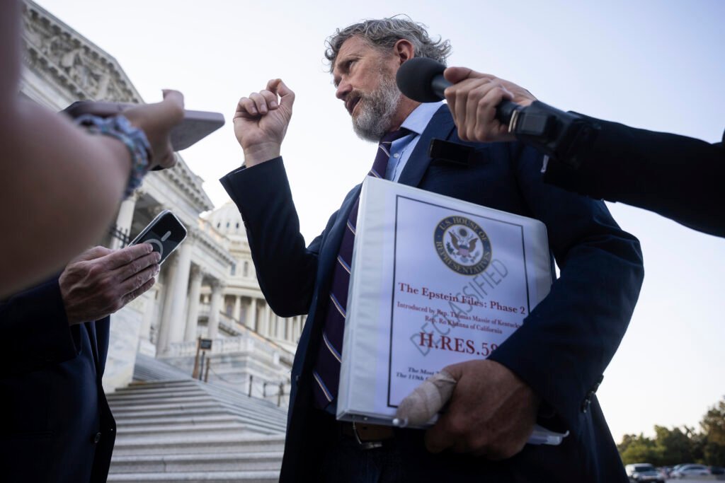 Epstein files land on Capitol Hill