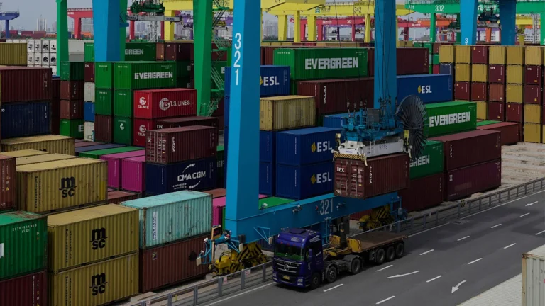 China’s export growth slows in August with shipments to U.S. down 33%