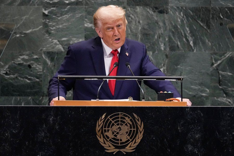 Trump tells UN General Assembly climate change ‘greatest con job’ on world