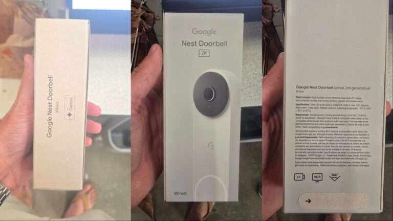 New Nest Doorbell 2K retail box spills the beans on its key specifications