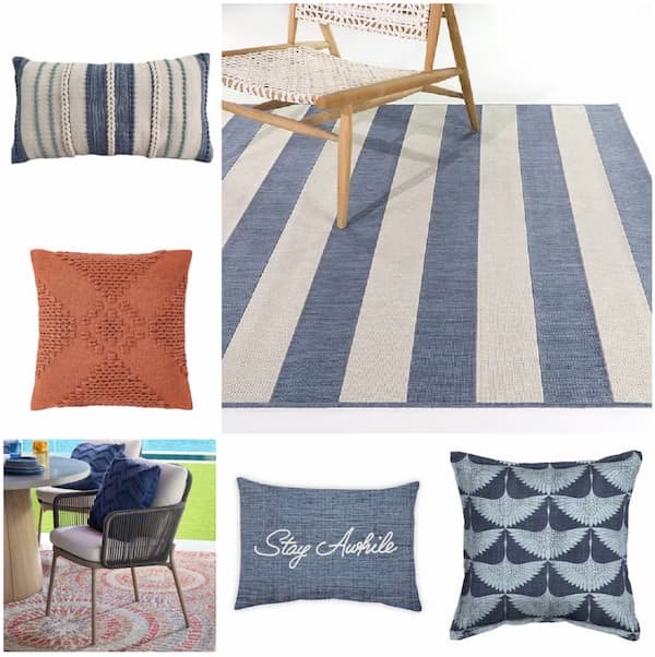 Outdoor Pillows, Cushions, and Area Rugs Clearance Deals at Lowe’s = Prices from $5!