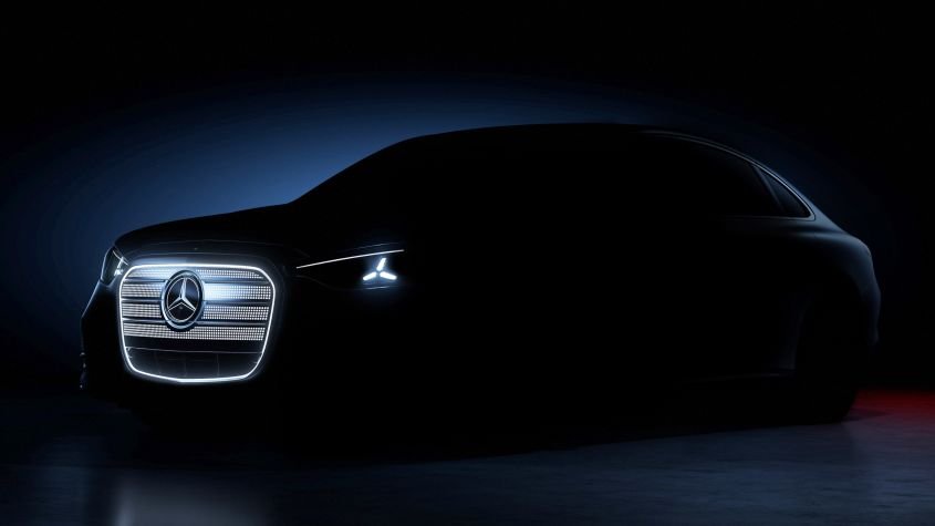 New Mercedes C-Class EV teased with striking illuminated grille