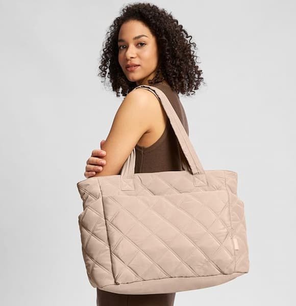 Quilted Tote Bag only $16.73!