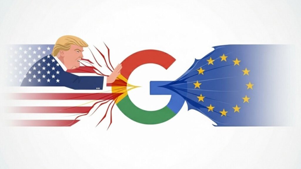 Trump Threatens EU with New Tariffs Over Google Antitrust Fine